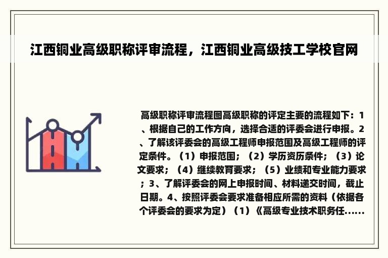 江西铜业高级职称评审流程，江西铜业高级技工学校官网