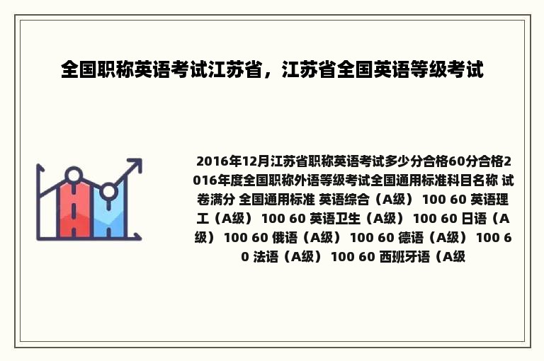 全国职称英语考试江苏省，江苏省全国英语等级考试