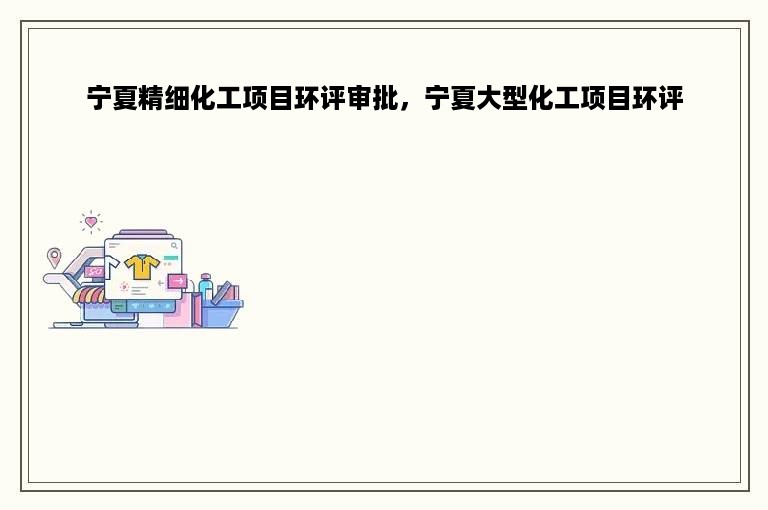 宁夏精细化工项目环评审批，宁夏大型化工项目环评